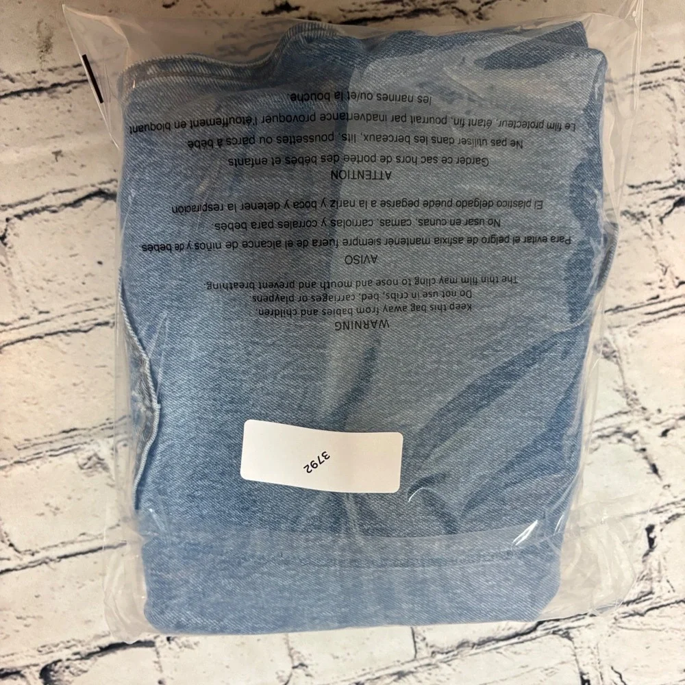 Abercrombie & Fitch Curve Love 90s Straight Ultra High Rise Jeans 25/0XS Light - Picture 8 of 9